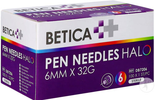 Betica Pen-Nadeln Inj Halo 6mmx32g 100 Stück