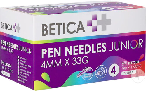 Betica Pen-Nadeln Inj Junior 4mmx33g 100 Stück