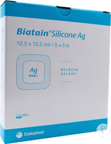 Biatain Silicone Ag 12,5cmx12,5cm 5 39638