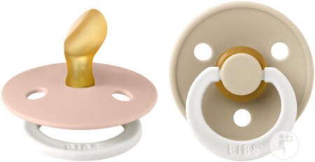 Bibs 1 Schnuller Anatomic Glow Duo Vani/Blush 2 Stück