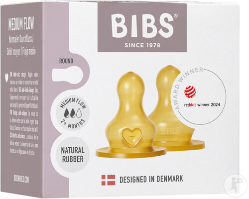 Bibs Flaschensauger Latex Sauger Duopack Medium 2 Stück