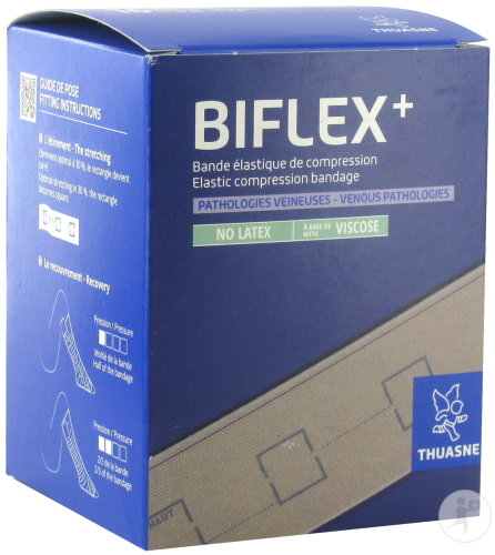 Biflex 16+ Medium Stretch Pratic Kompressionsbandage Beige 10cmx4m 1 Stück