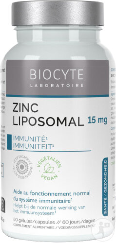 Biocyte Longevity Zn Zinc Liposomal Immunsystem 60 Kapseln