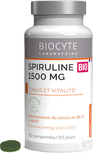 Biocyte Organic Spirulina 1500mg Bio Tonus Und Immunität 30 Tabletten