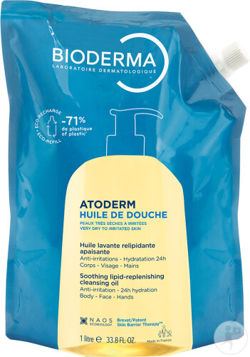 Bioderma Atoderm Duschöl Öko-Aufladen 1l