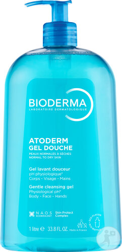 Bioderma Atoderm Gel Douche Mildes Duschgel Pumpflasche 1l