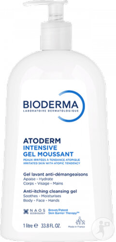 Bioderma Atoderm Intensive Rückfettendes Reinigungsgel Pumpflasche 1l