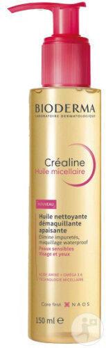 Bioderma Créaline Mizellenreinigungsöl Empfindliche Haut Gesicht Und Augen Pumpflasche 125ml