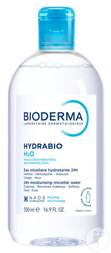 Bioderma Hydrabio H2O Feuchtigkeitsspendende Reinigungslösung Flasche 500ml