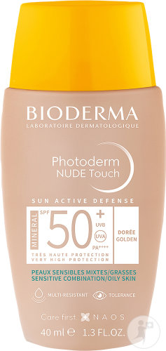 Bioderma Photoderm Nude Touch Mineral LSF50+ Goldener Farbton 40ml