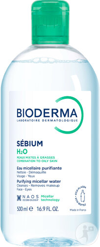 Bioderma Sébium H2O Sanft Klärendes Mizellenreinigungswasser Mischhaut/Ölige Haut 500ml