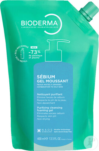 Bioderma Sébium Reinigungsgel Eco-Nachfüllpack 400ml