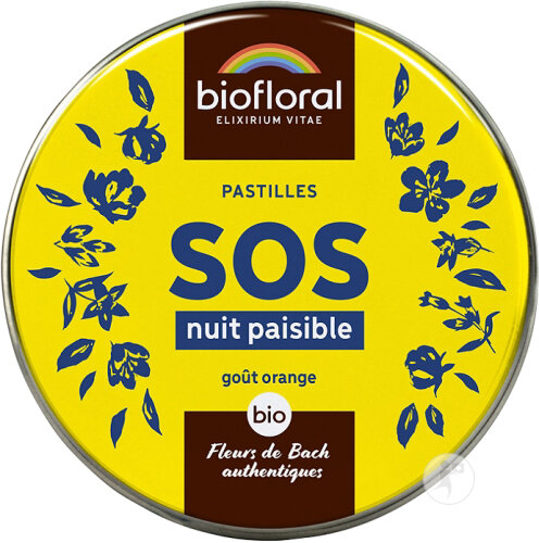 Biofloral SOS Secours Nuit Paisible Pastillen Bio 50g