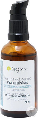 Bioflore Bio Massageöl Leichte Beine Entspannend Revitalisierend 50ml + Pumpe