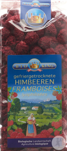 BioKing Gefriergetrocknete Himbeeren 100g