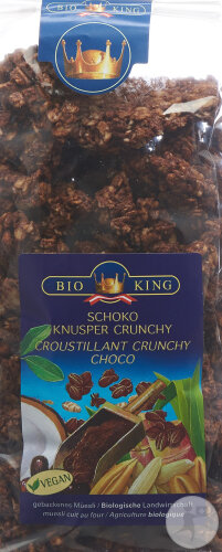 BioKing Knusper Schoko Knusperbeutel 375g