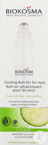 Biokosma Basic Visage Kühlendes Augen Roll-On Normale Bis Mischhaut 15ml