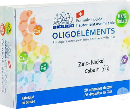 Bioligo Spurenelemente Zink-Nickel-Kobalt (121) 20 Ampullen