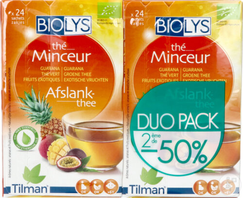 Biolys Guarana-Grüner Tee-Exotische Früchte Bio Duo-Pack 2x24 Teebeutel 2 -50%