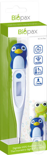 Biopax Fieberthermometer Für Kinder SC 44 Wasserdicht Pinguin 1 Stück