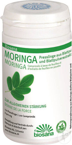 Biosana Moringa Blattpulver Extrakt 120 Tabletten