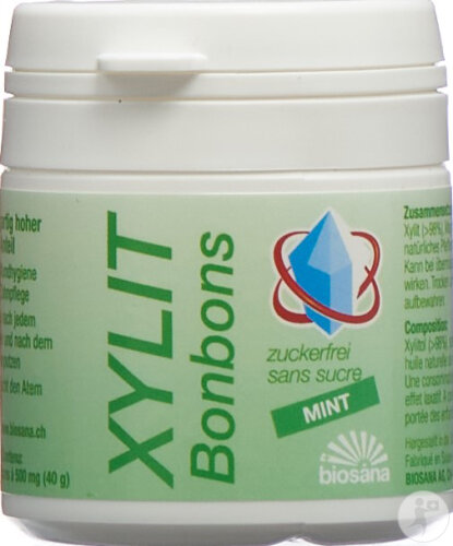 Biosana Xylit Bonbons Minze 80 Stück