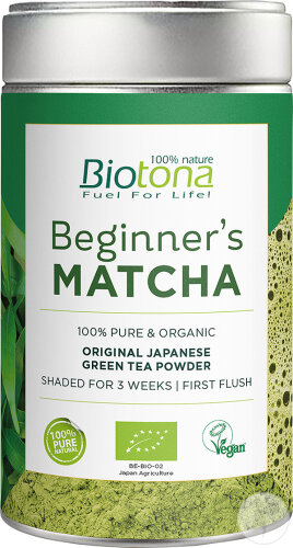 Biotona Bio Beginners Matcha Original Japanischer Grüntee Pulver 80g
