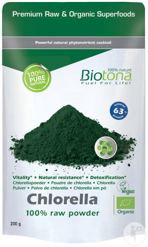 Biotona Bio Chlorella Roh Pulver Beutel 200g