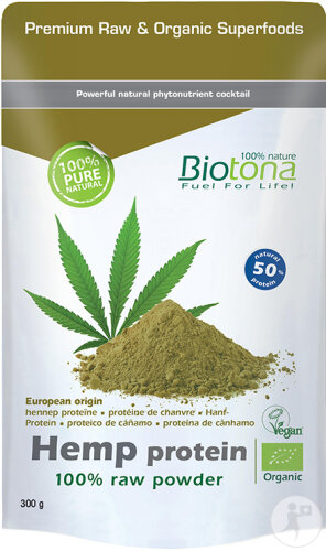 Biotona Bio Hanf-Protein-Pulver Raw Beutel 300g