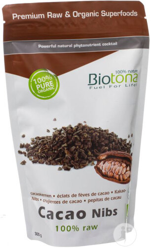 Biotona Bio Kakao-Nibs Roh Beutel 300g