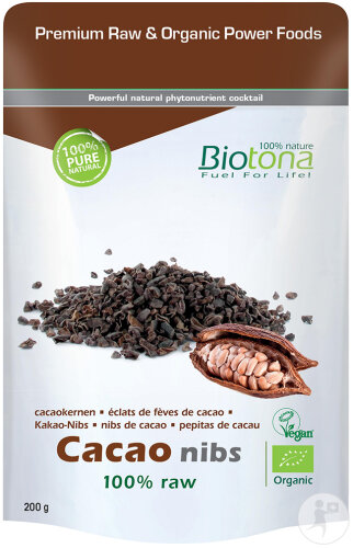 Biotona Kakaonibs Bio-Kakaobohnenstückchen Beutel 200g