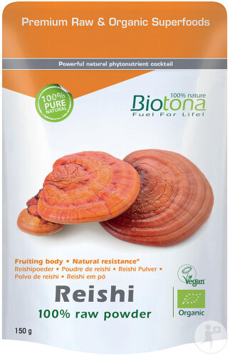 Biotona Reishi Complete 100% Rohes Pulver Bio 150g