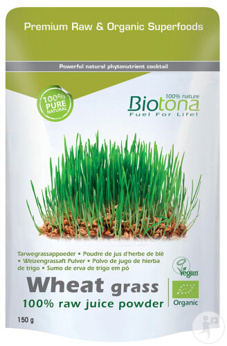 Biotona Weizengrassaft-Pulver Raw Bio 150g