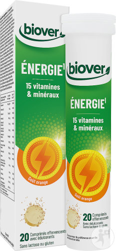 Biover Energie Orangengeschmack 20 Brausetabletten
