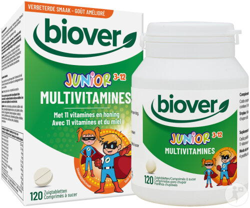 Biover Multivitamin Junior 3-12 Orangengeschmack 120 Lutschtabletten