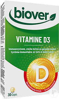 Biover Vitamin D3 400 IE Nahrungsergänzungsmittel 30 Kapseln