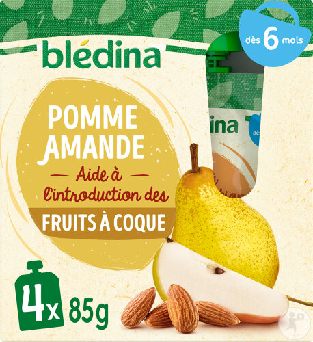 Bledina Gourde Birne Mandel 4x85g