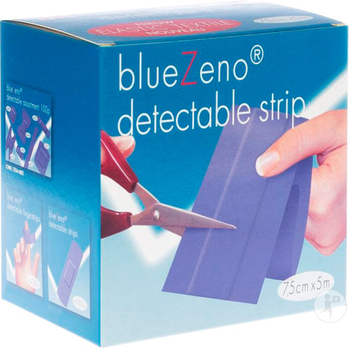 Bluezeno Detectable Strips Blue 7,5x5cm 1 Stück