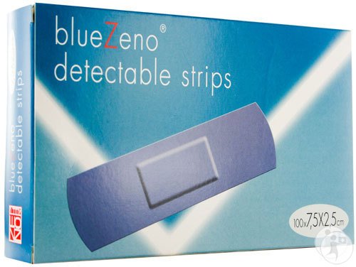 Bluezeno Detectable Strips 7,5x2,5cm Stück 100