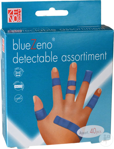 BlueZeno Detectable Sortiment Pflaster 40 Stück