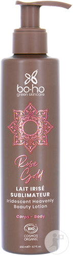 Boho Green Rose Gold Irisierende Körperlotion Bio Pumpflasche 200ml