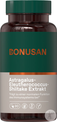 Bonusan Astragalus-Eleutherococcus-Shiitake Extrakt 90 Kapseln