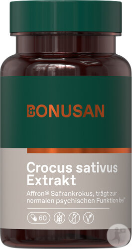 Bonusan Crocus Sativus Extrakt 60 Kapseln