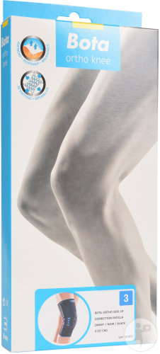 Bota Ortho DF Kniebandage Mit Patella Korrektur 3201 37cm T3 Schwarz 1 Stück