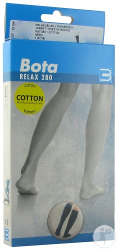 Bota Relax 280 Kniestützstrümpfe Baumwolle N1 Schwarz 1 Stück