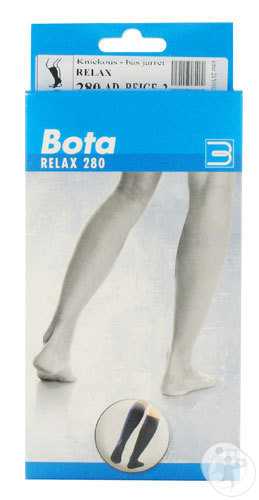 Bota Relax 280 Kniestützstrümpfe N2 Beige 1 Stück