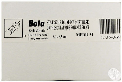 Bota Statische Daumenorthese Rechts Medium 8,0-8,5cm Haut 1 Stück