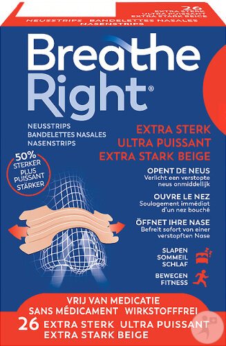 Breathe Right Nasenstrips Ultra Stark 26 Stück