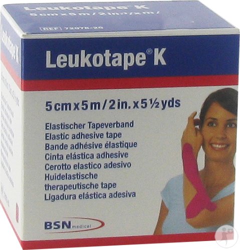 Bsn Medical Leukotape K Elastischer Tapeverband Pink 5cm x 5m Stück 1