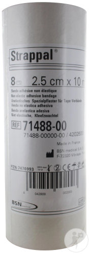 BSN Medical Strappal Unelastisches Spezialpflaster 2,5cm x 10m 8 Stück (7148800)